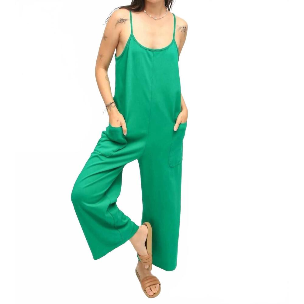 NEW ELECTRIC & ROSE nina jumpsuit in shamrock
